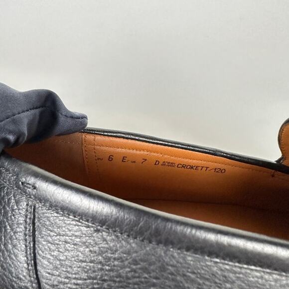 NIB Bally Crokett Men's Black Leather Loafers Size 7 - Picture 10 of 15